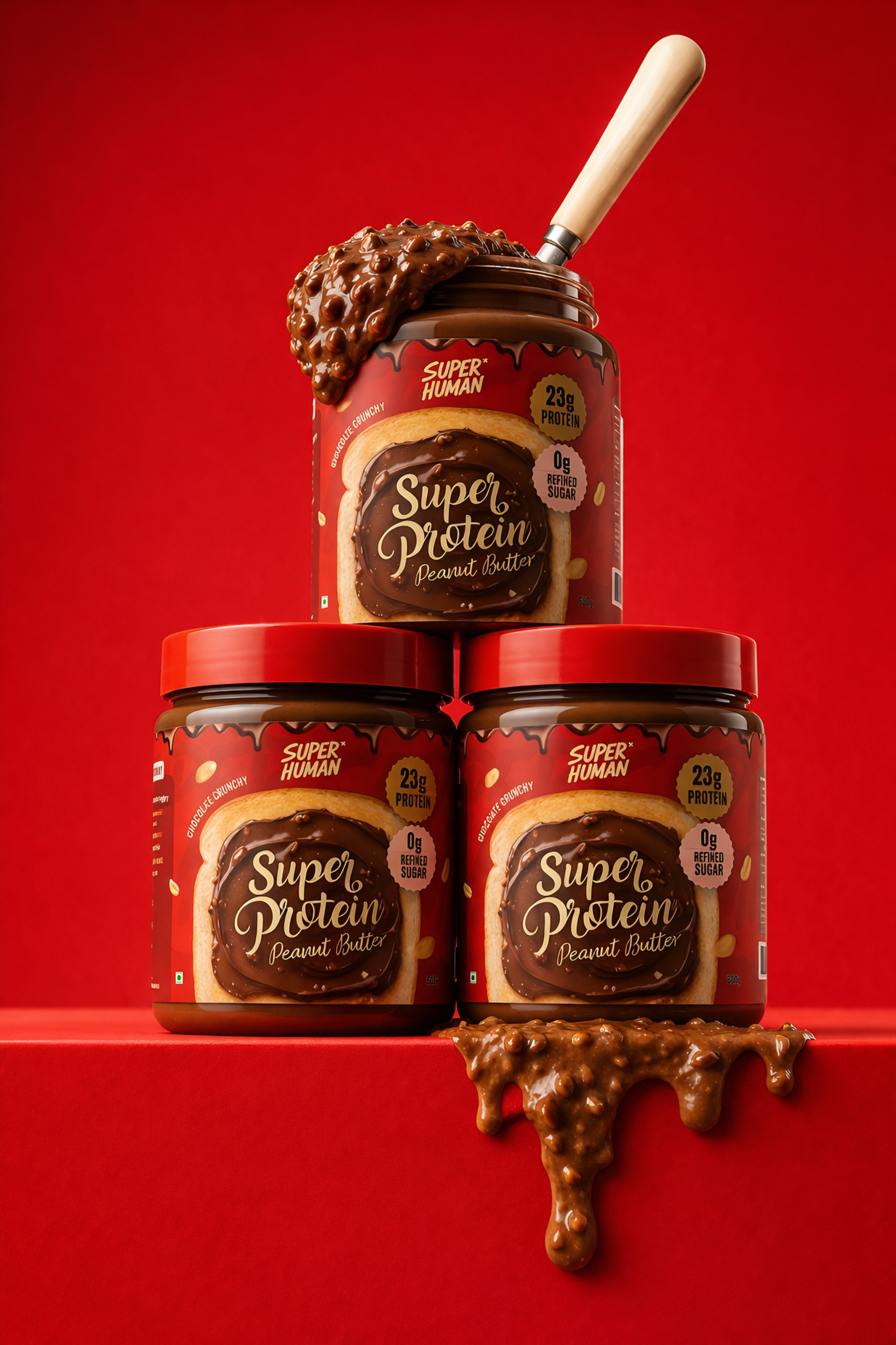 CHOCOLATE CRUNCHY PEANUT BUTTER 500GM