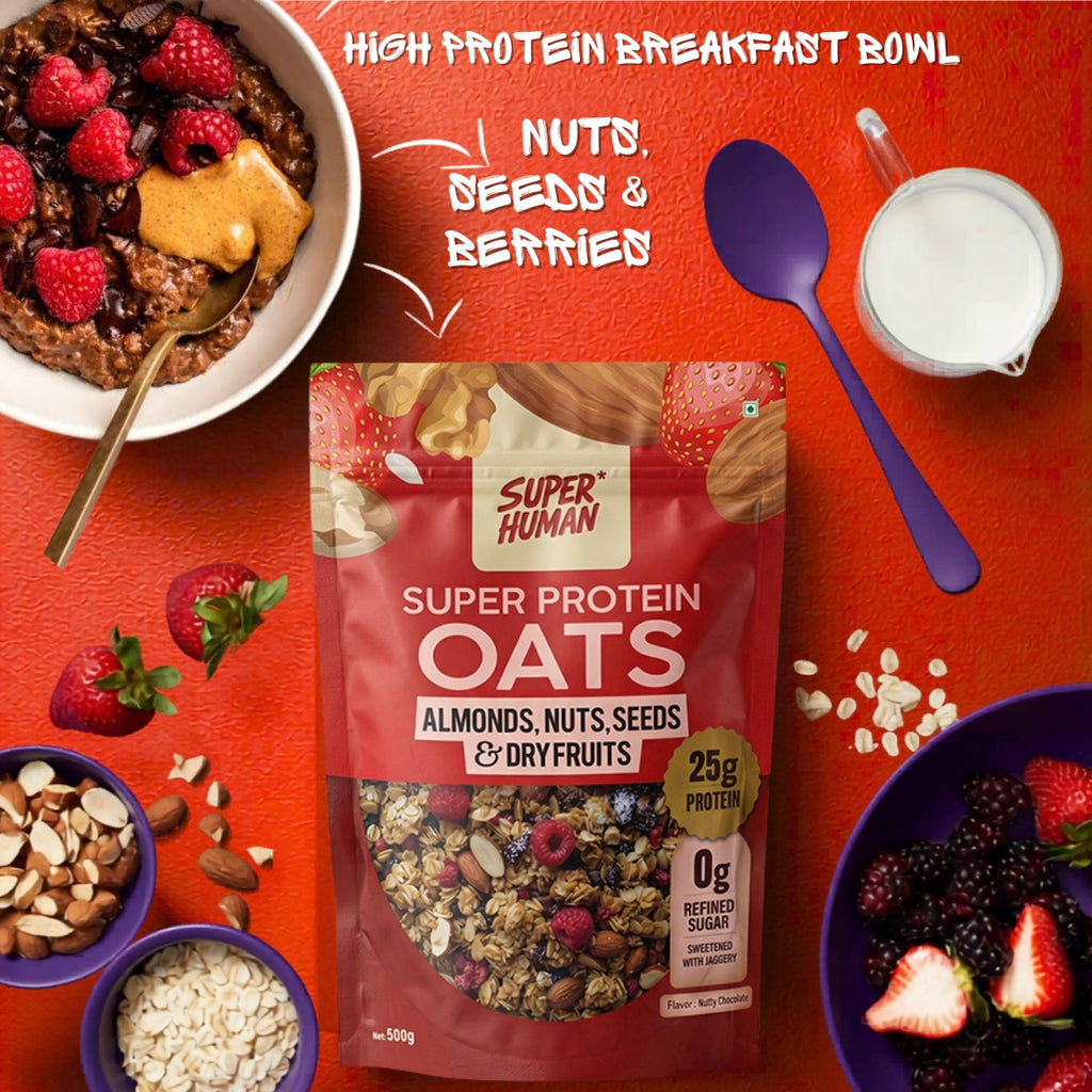 CHOCOLATE PROTEIN OATS 500GM